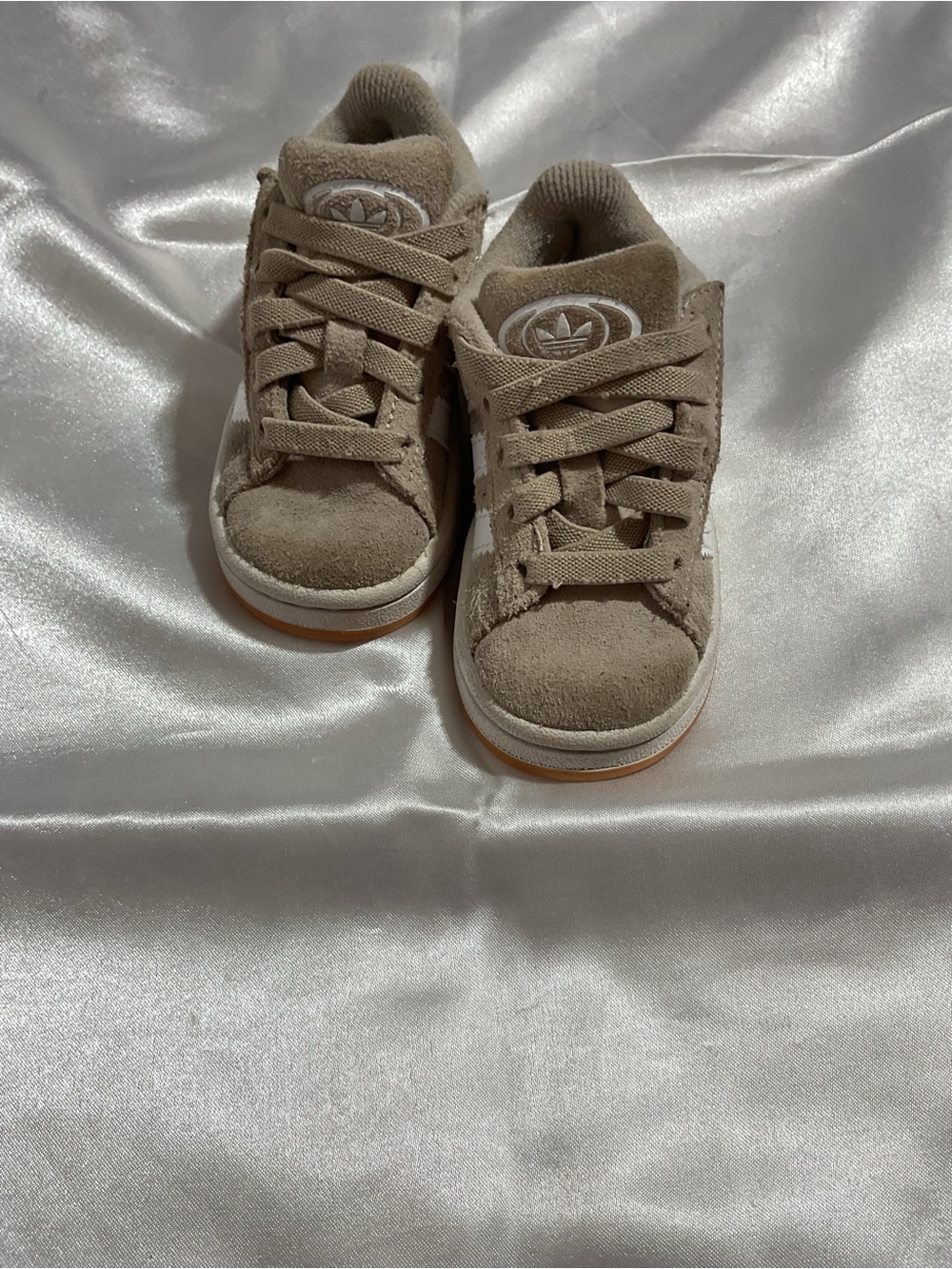 adidas Kids Suede Sneaker in Beige